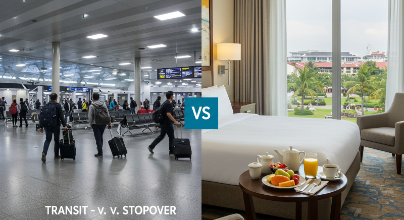 환승(Transit)과 스탑오버(Stopover)의 개념적 차이
