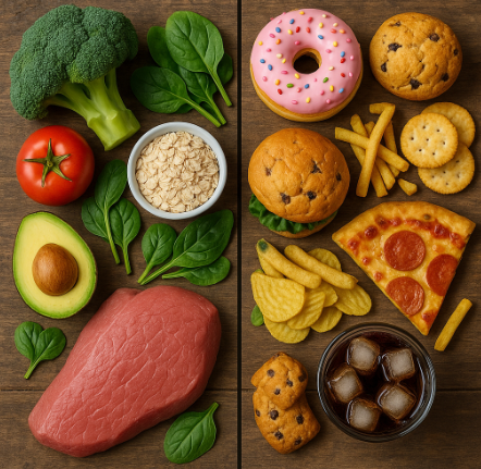 자연식 vs 가공식