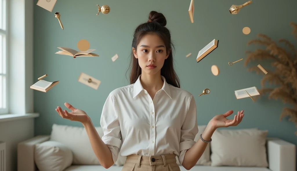 무청약통장은 뭘까 생각하는 여자 이미지