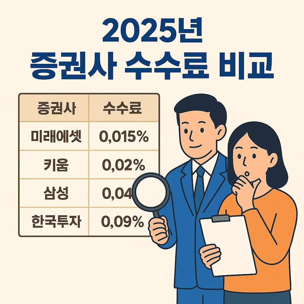 증권사 주식 수수료 비교