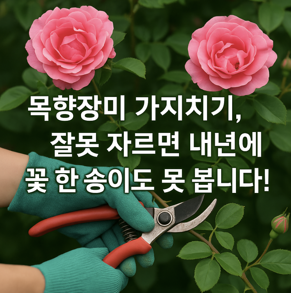목향장미 가지치기, 잘못 자르면 내년에 꽃 한 송이도 못 봅니다!