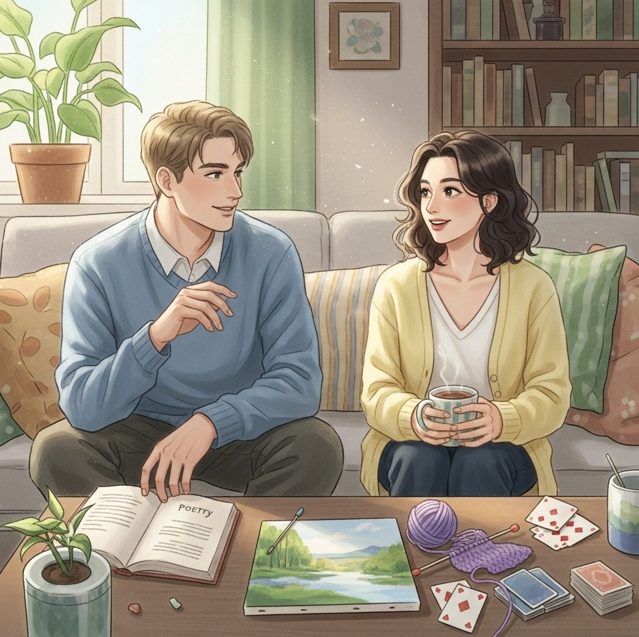 공통 취미 대화 모습