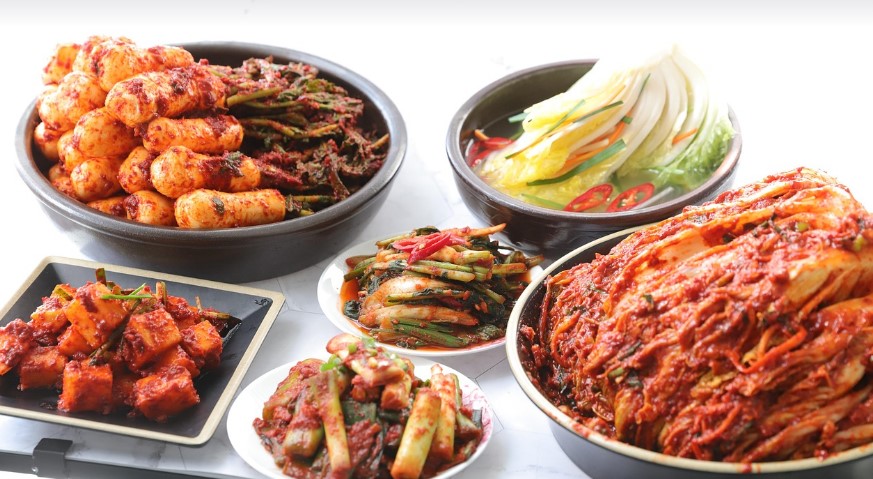 총각김치 백김치 깍두기 얼갈이김치 배추김치 대파김치