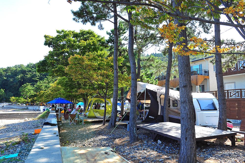 경상남도 남해군 항도야영장 소개