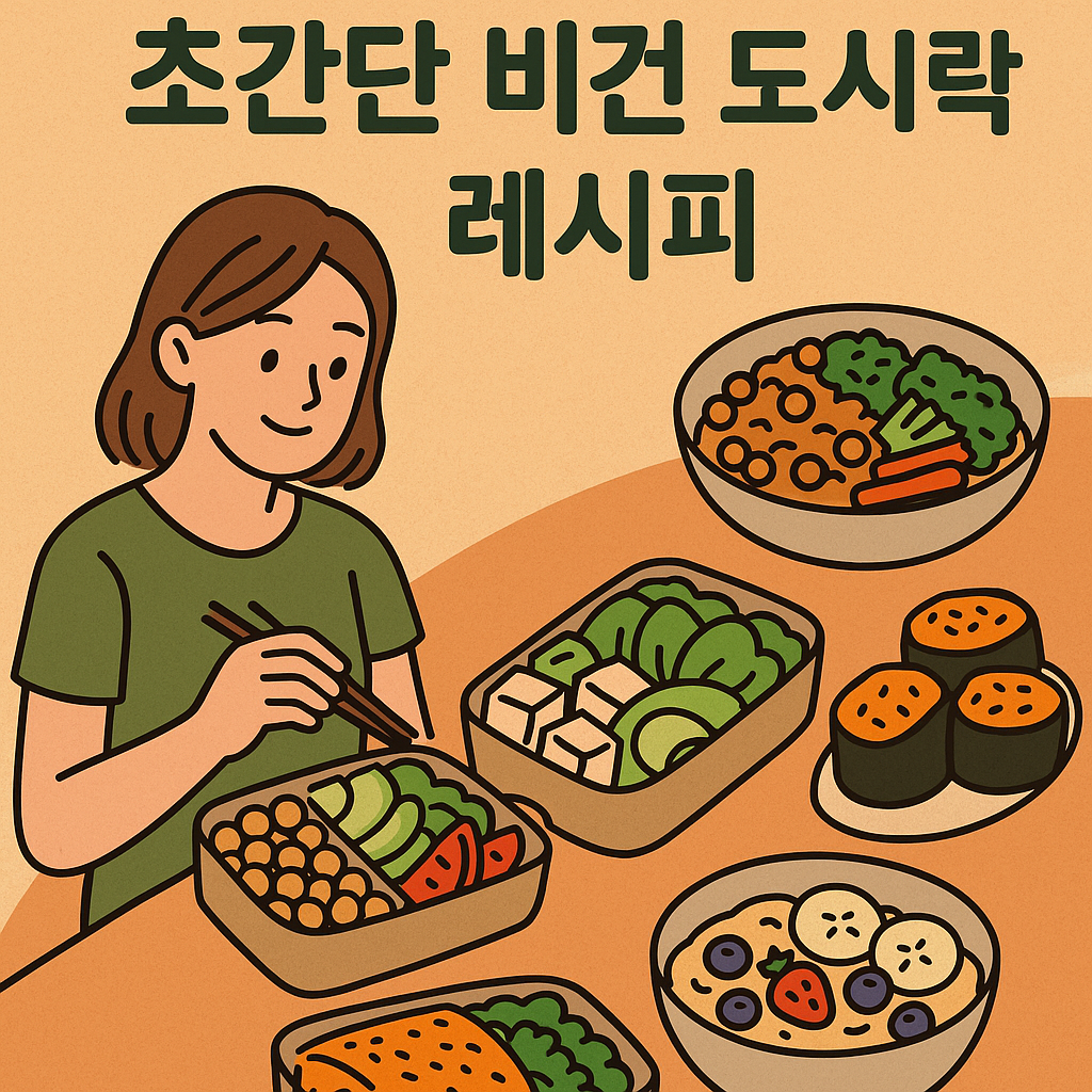 매일 색다른 하루 한 끼! 초간단 비건 도시락 레시피