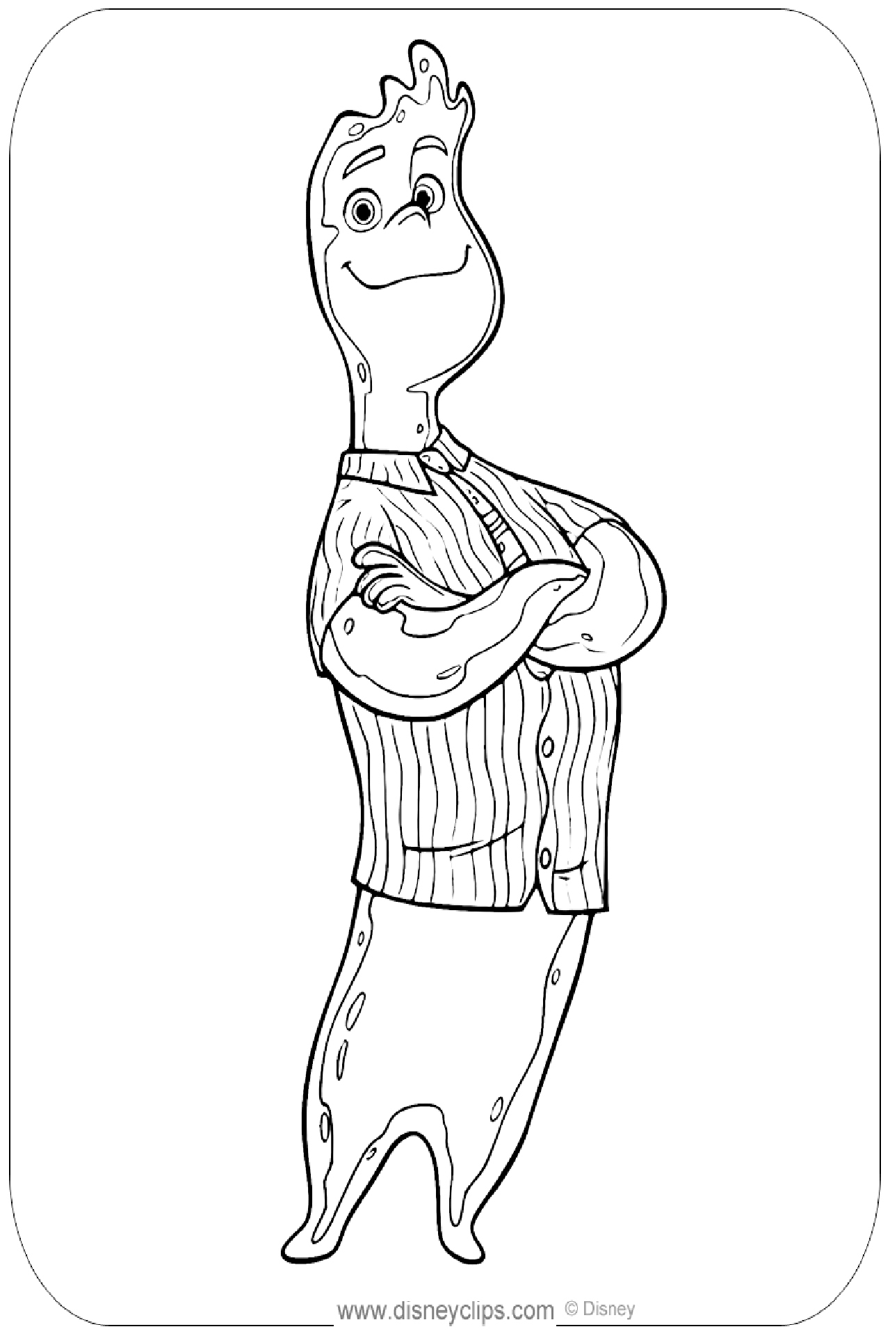 엘리멘탈 색칠공부 도안