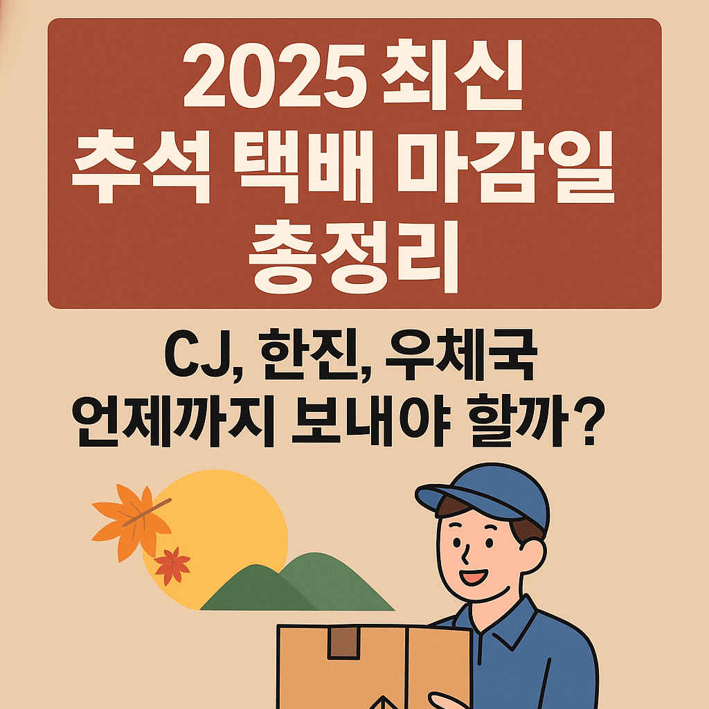 추석택배마감