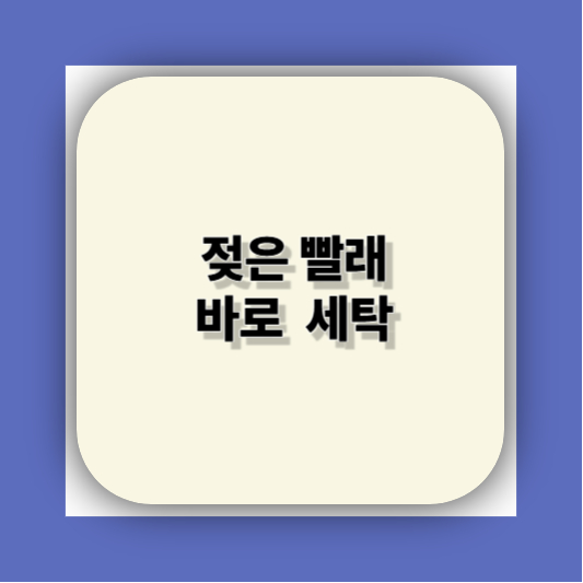 빨래 쉰냄새 해결방법|쉰내 냄새 원인부터 세탁기 관리까지 총정리