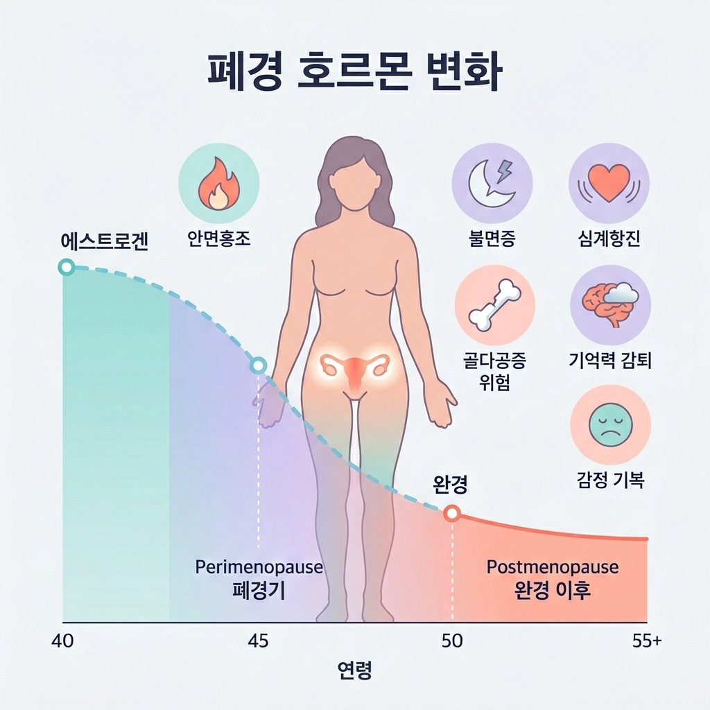 여자 갱년기 증상 30가지 안면홍조 불면증 정보