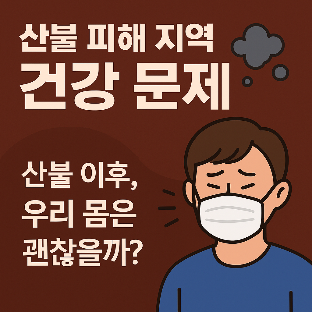 산불 피해지역 건강 문제