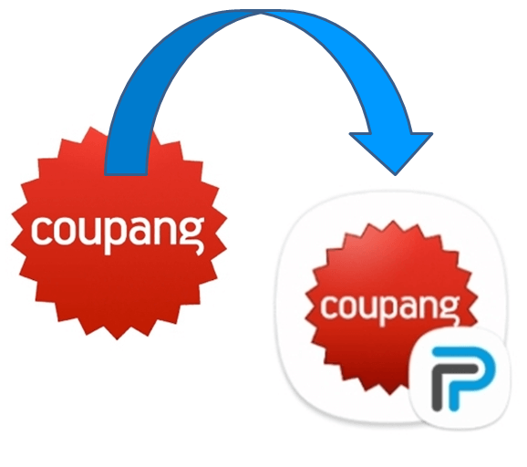 쿠팡P 홈화면 바로가기 생성