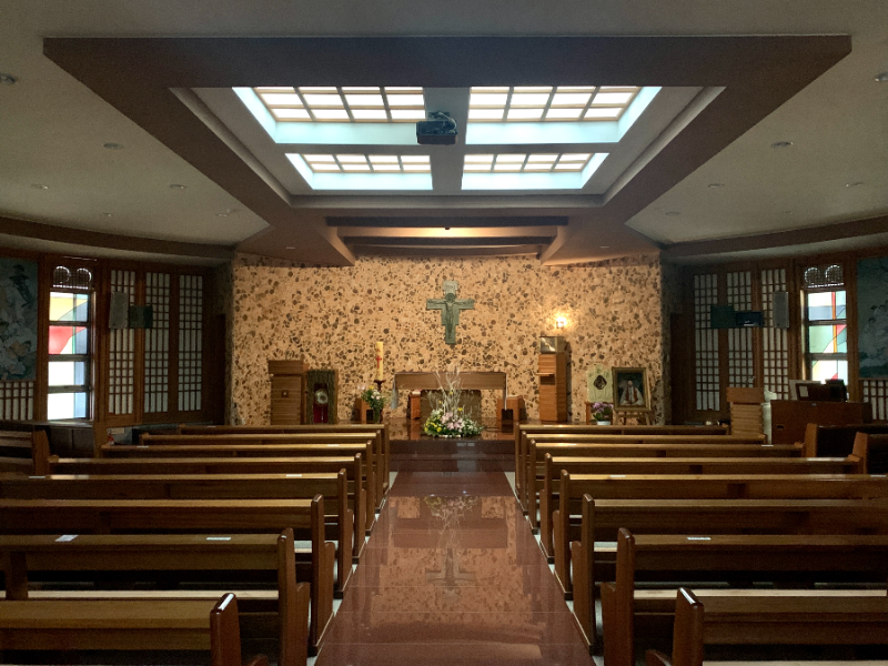 해미 순고성지 성당내부