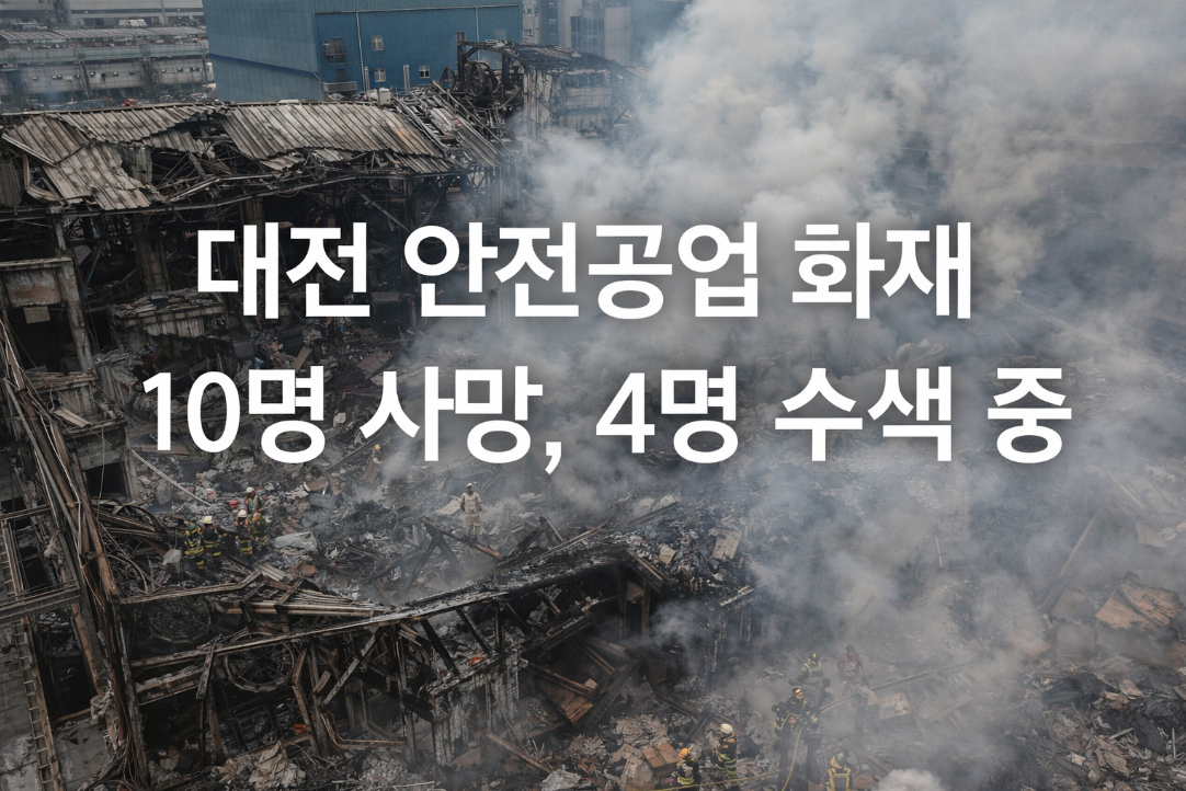대전 안전공업 화재 참사, 14명 사상 현장 상황은?