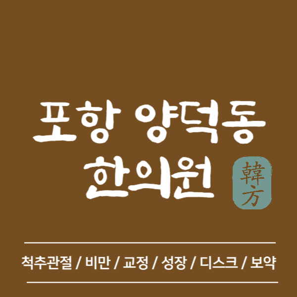 포항 북구 양덕동 한의원 추천 TOP5 양심 한의원 유명한 곳