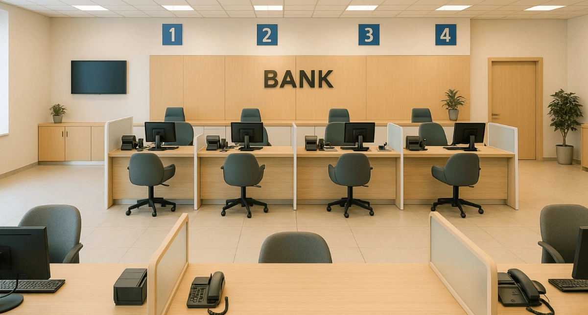 증권사, 은행 배경 이미지