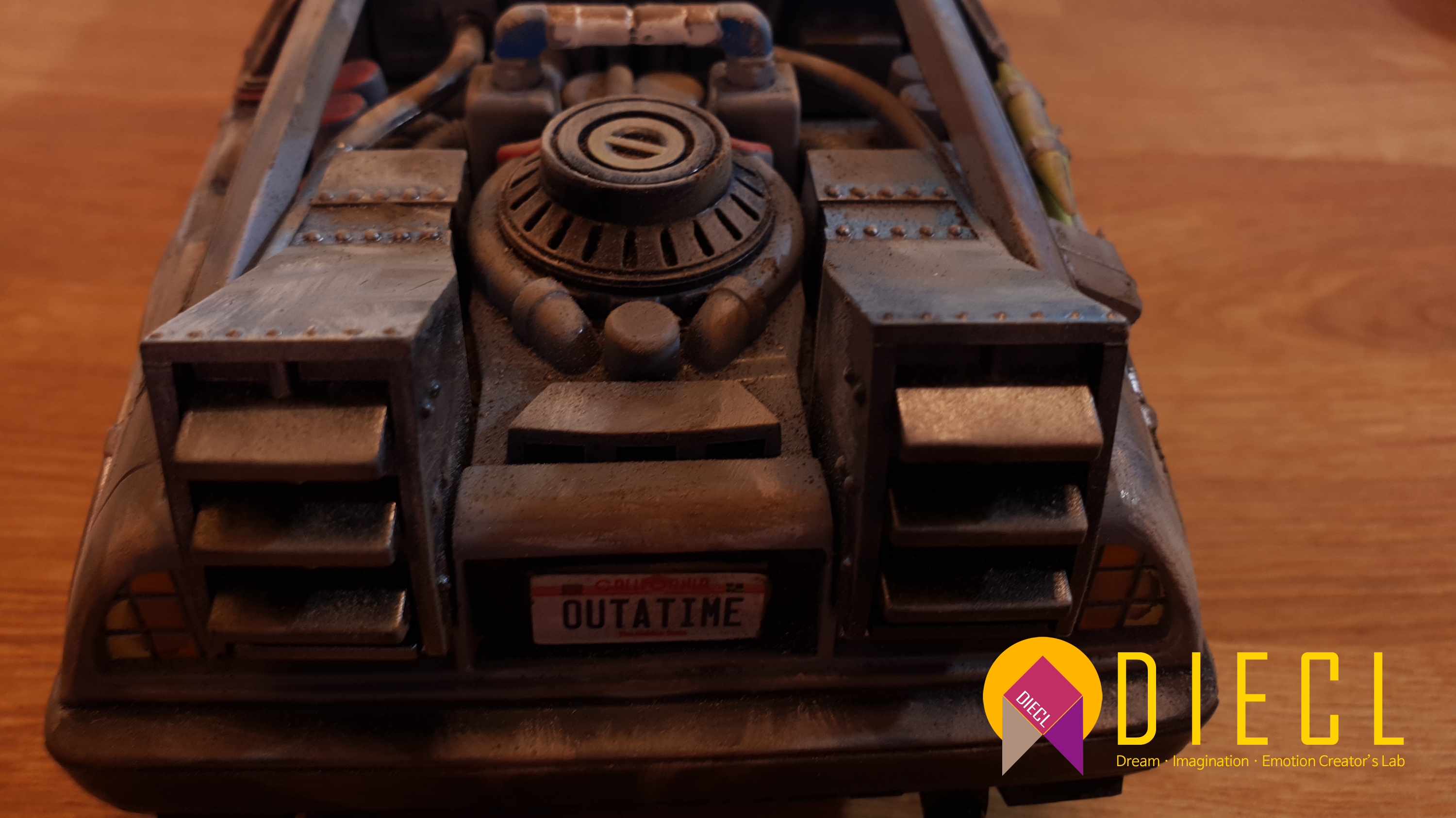 NECA Delorean, Back to the future, BTTF, Polishing, Detail Up, 백투더퓨처, 드로리안, 웨더링, Weathering, 타미야 에나멜