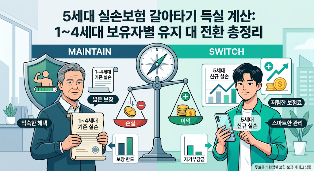 5세대 실손보험 갈아타기 득실 계산