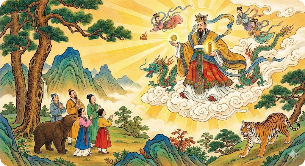 환웅 천강 그림