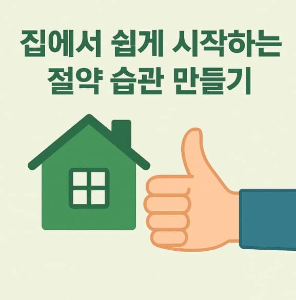 집에서 쉽게 시작하는 절약 습관 만들기