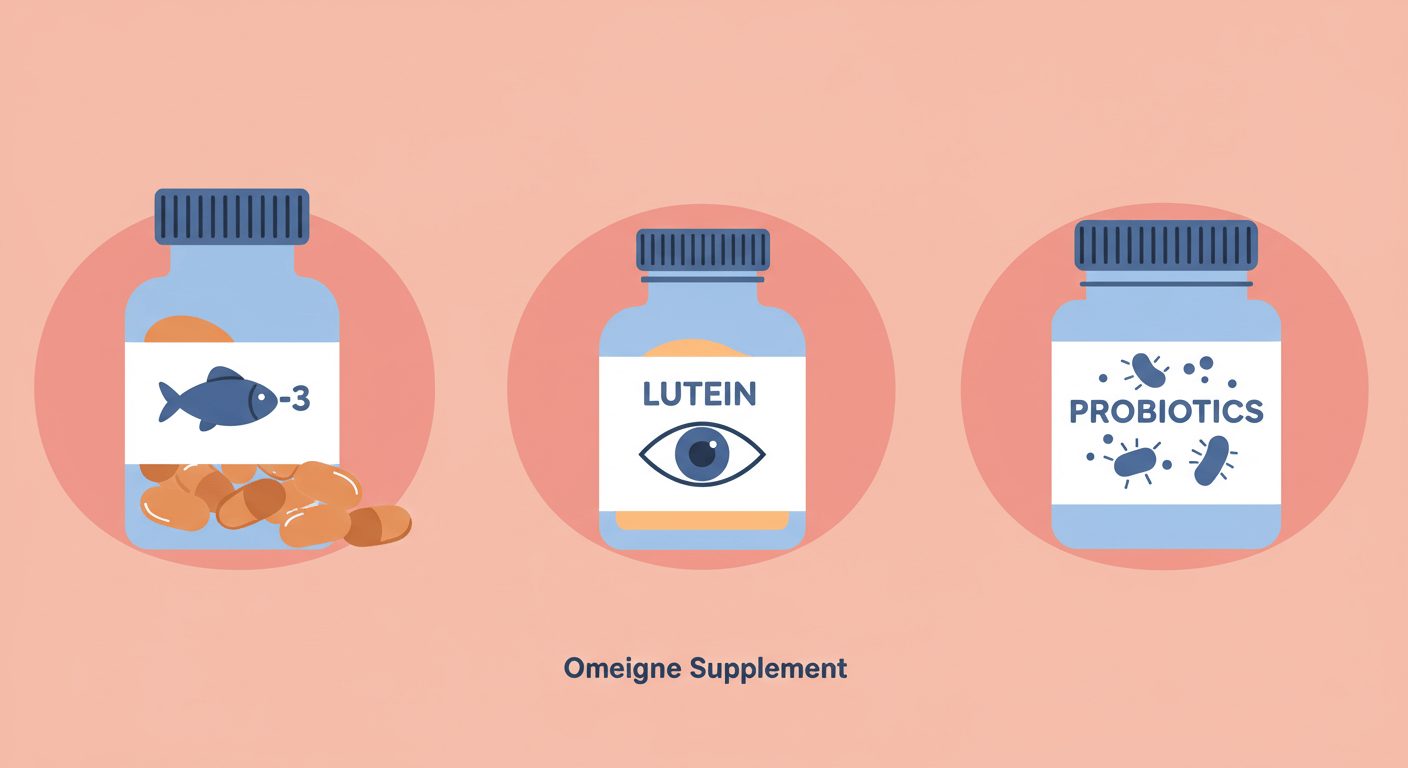 오메가-3 vs 루테인 vs 유산균