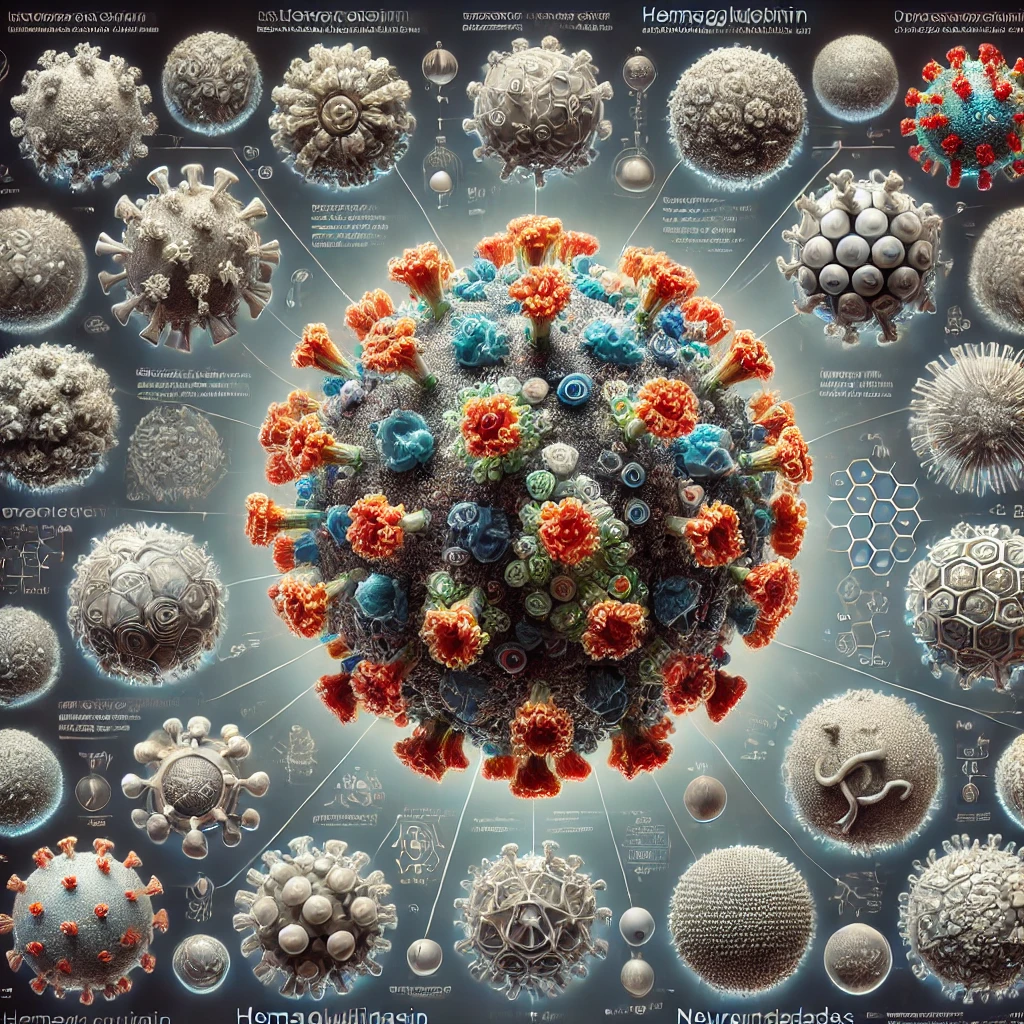 독감 변종 바이러스 이미지