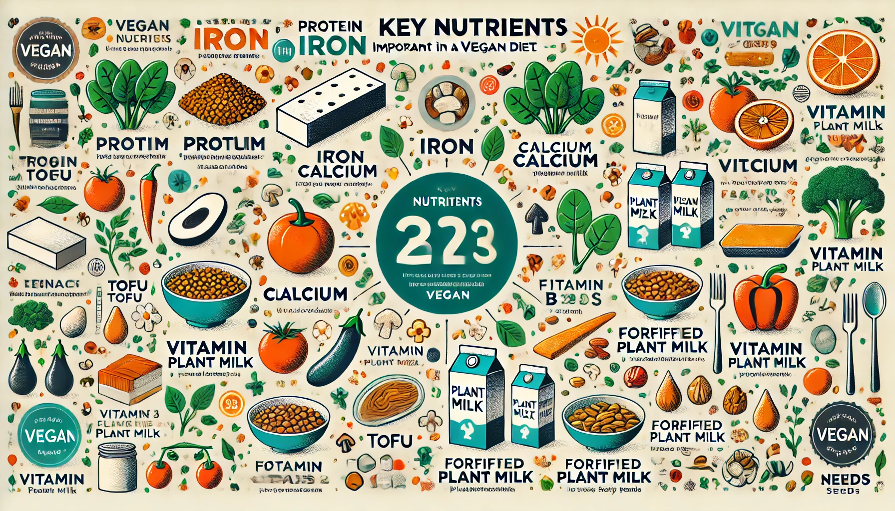 비건 식단에서 중요한 영양소