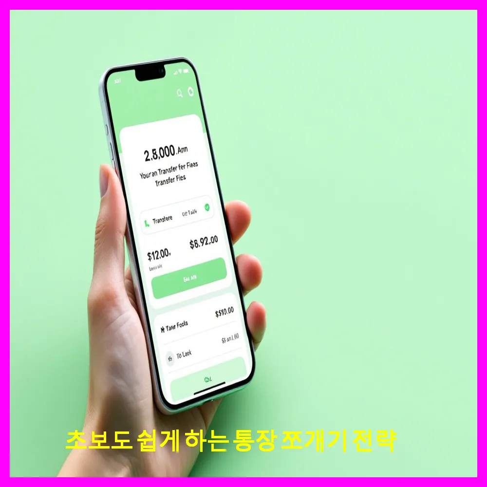 초보도 쉽게 하는 통장 쪼개기 전략