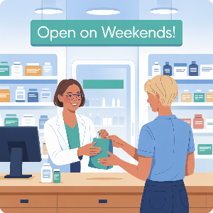 주말 문여는 약국 이미지