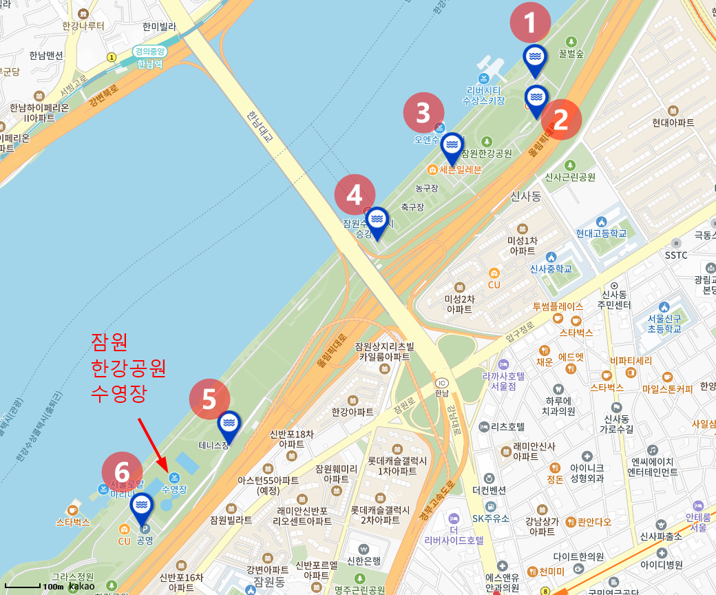 한강 수영장 주차장 정보 2024(뚝섬, 여의도, 잠원, 잠실, 난지, 양화)
