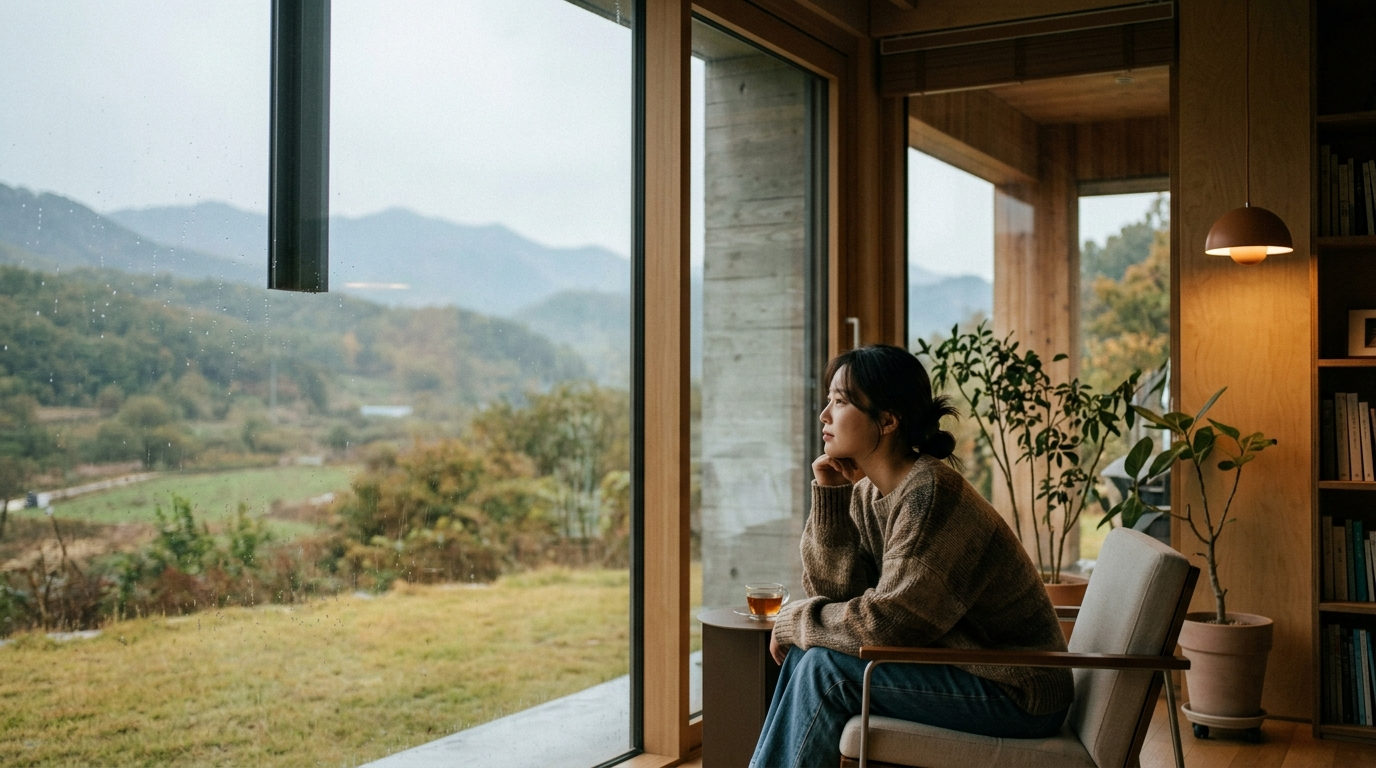 물론 창만 크다고 좋은 공간이 되는 것은 아닙니다