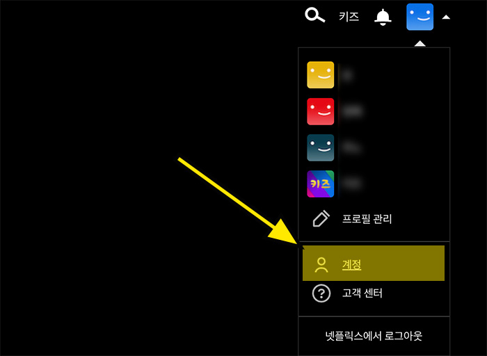 넷플릭스 프로필 잠금 설정 계정
