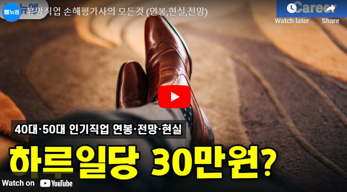 손해평가사 연봉 프리랜서 응시자격