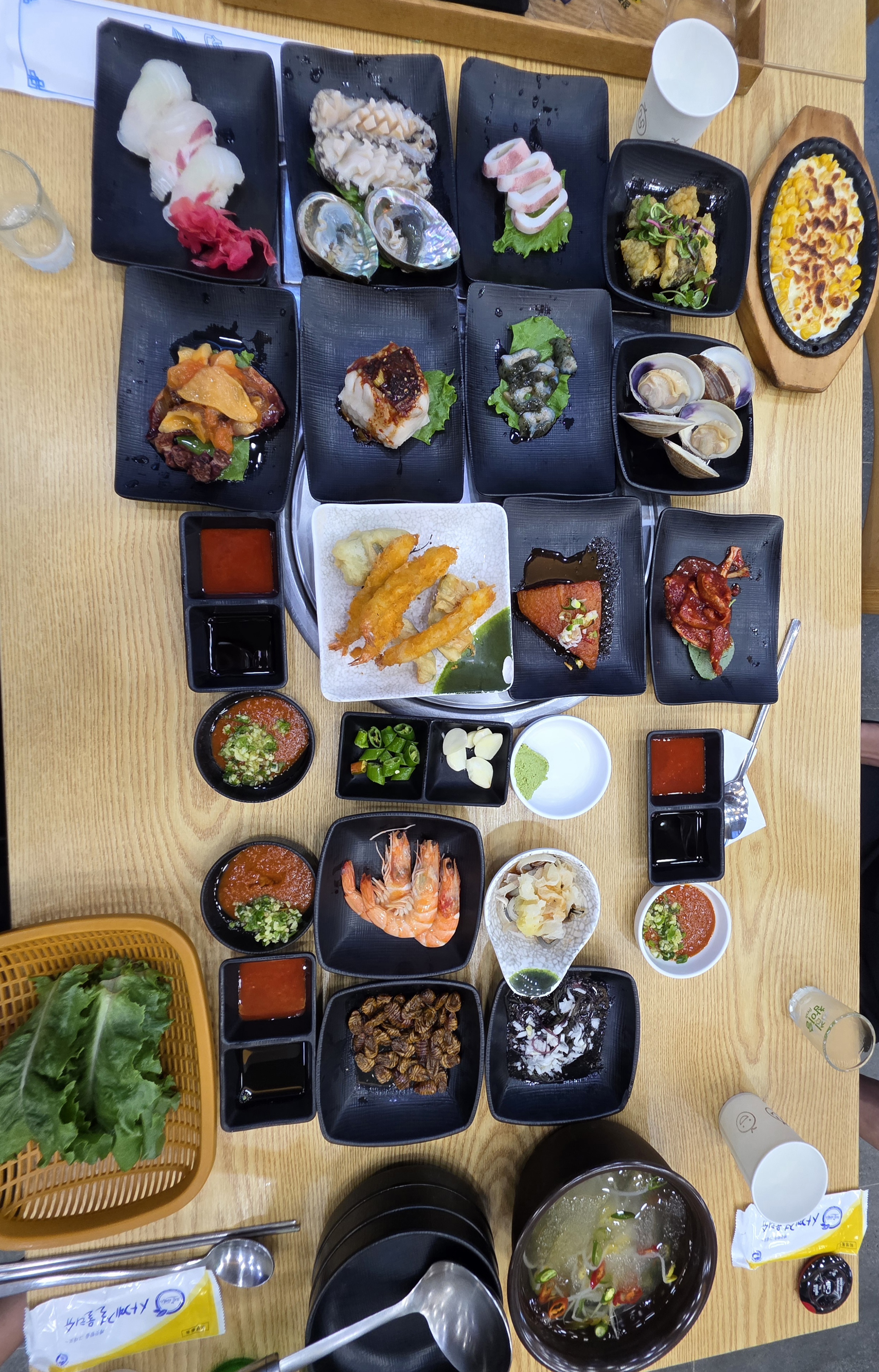 군산 선유횟집 선유회 특선 전체 상차림