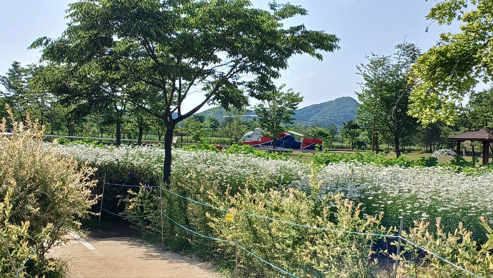 함안 악양생태공원 소방헬기1