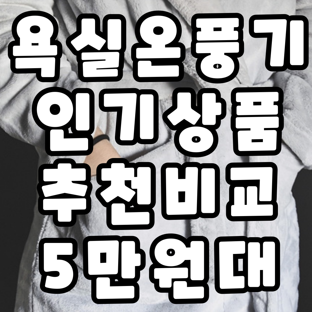 욕실온풍기 추천 5만원대 Best 5 비교