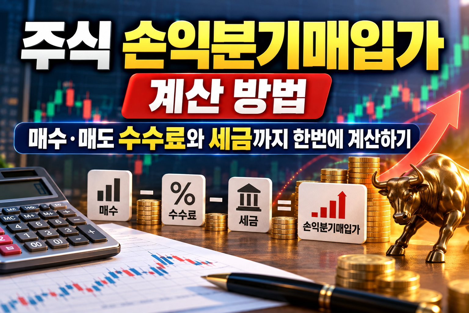 주식 손익분기매입가 계산 방법|매수·매도 수수료와 세금까지 한번에 계산하기 관련 사진