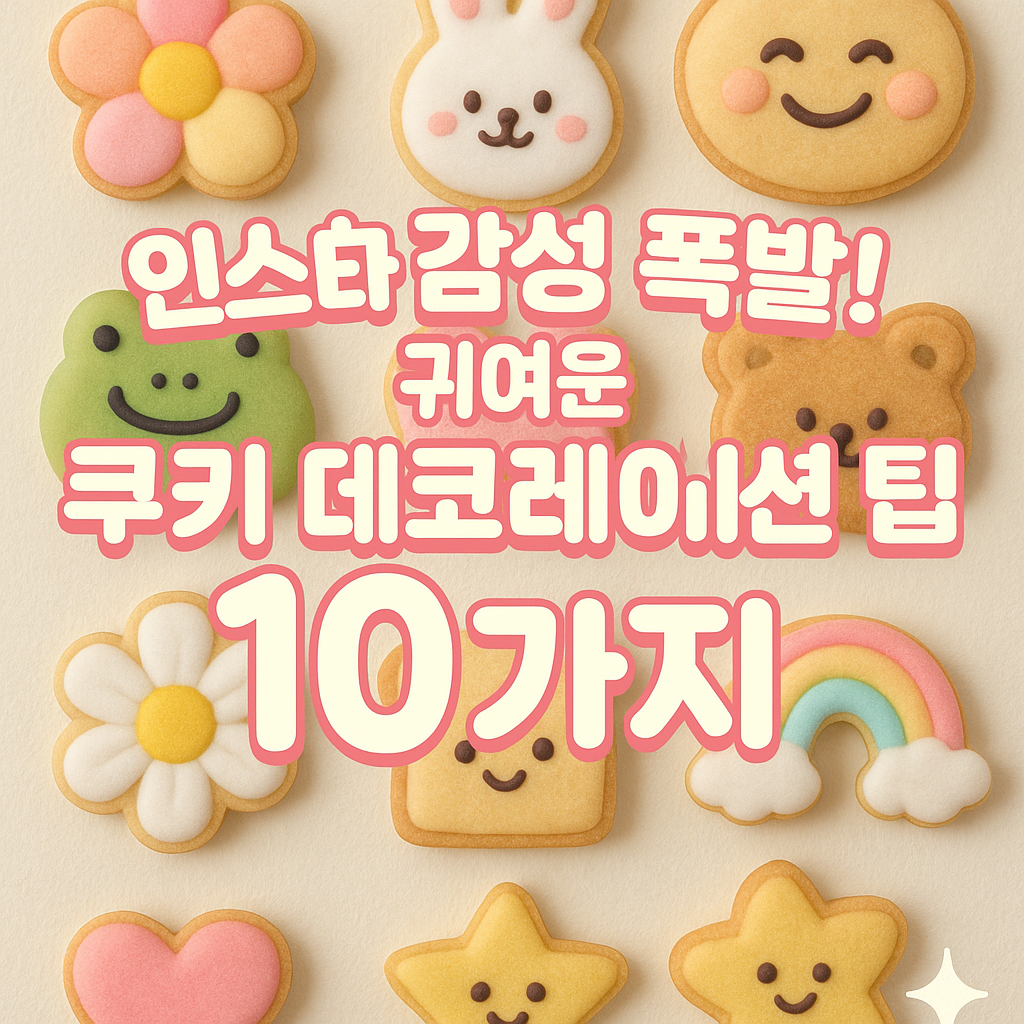 쿠키 데코레이션 팁