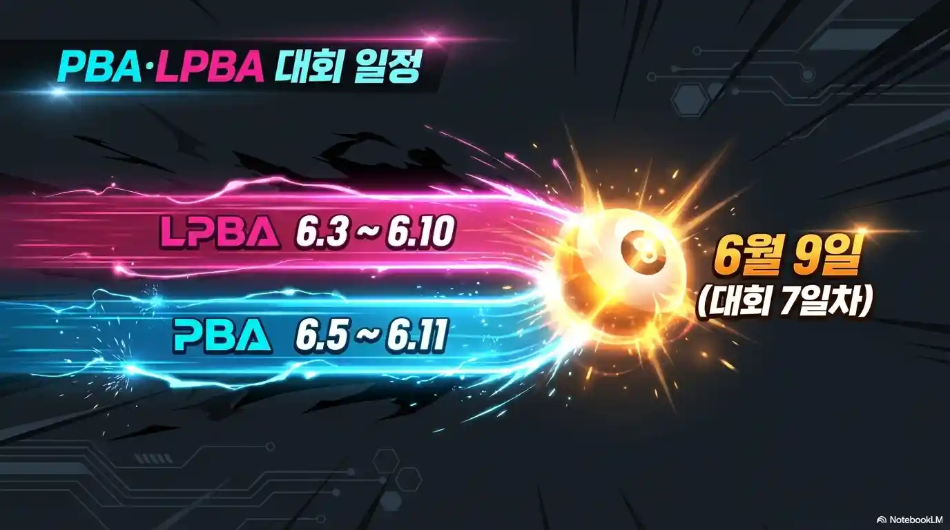 2026 하이원리조트 LPBA 일정 6월 3일~10일 PBA 일정 6월 5일~11일 대회 7일차 6월 9일