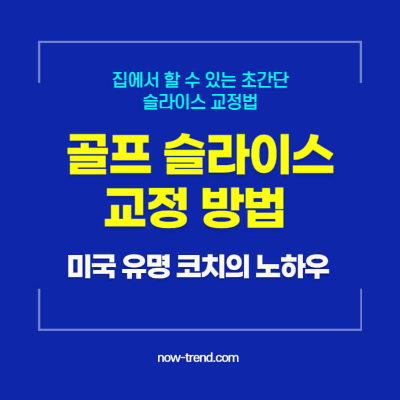 골프 슬라이스 교정 방법 : 미국 유명 코치의 노하우 섬네일