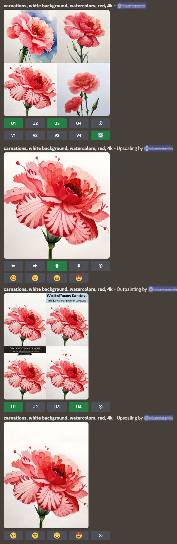카네이션 그리기 결과 1
