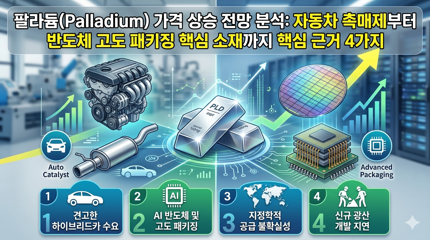 팔라듐(Palladium) 가격 상승 전망 분석