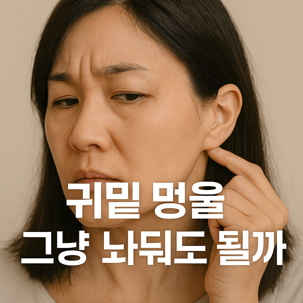 귀 밑 멍울 진단