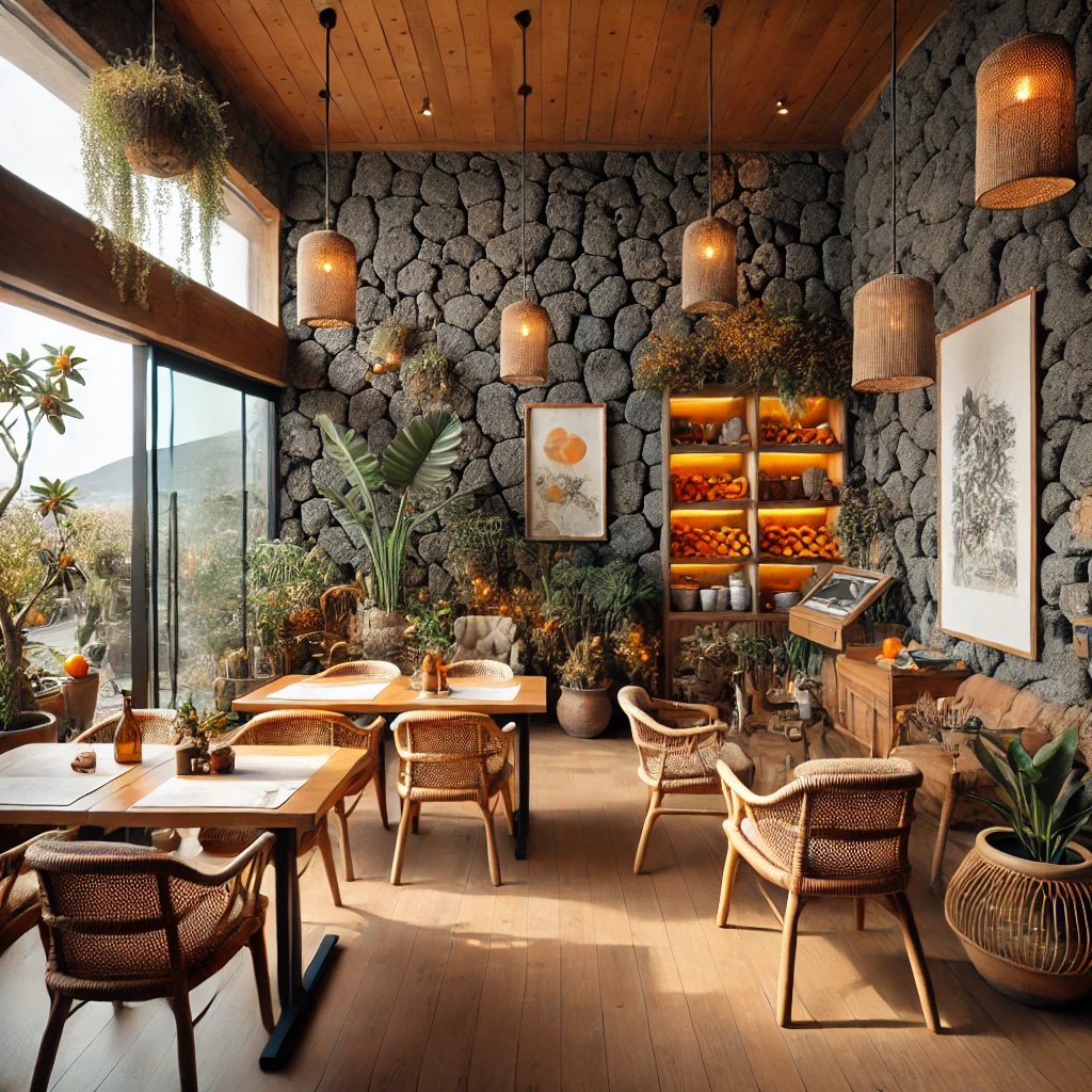 도심과 지방 음식점 인테리어 스타일