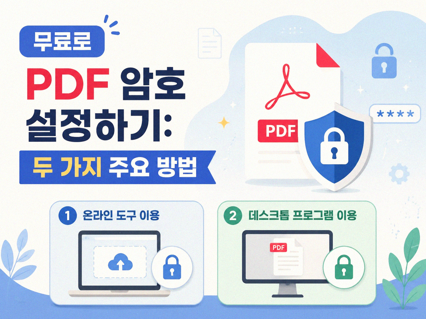 PDF 파일에 암호 설정하는 가장 간단한 방법들