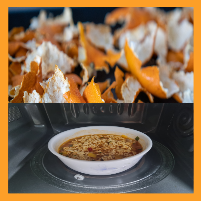 귤껍질 활용법 전자레인지 냄새 제거