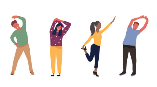 스트레칭 동작들