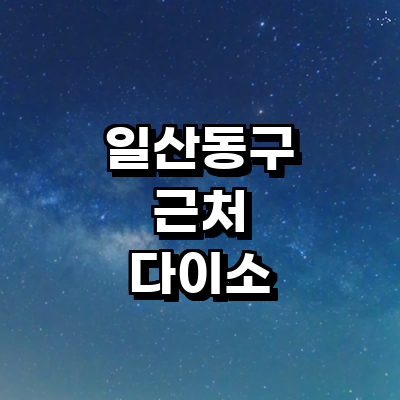 고양 일산동구 종합생활용품 다이소