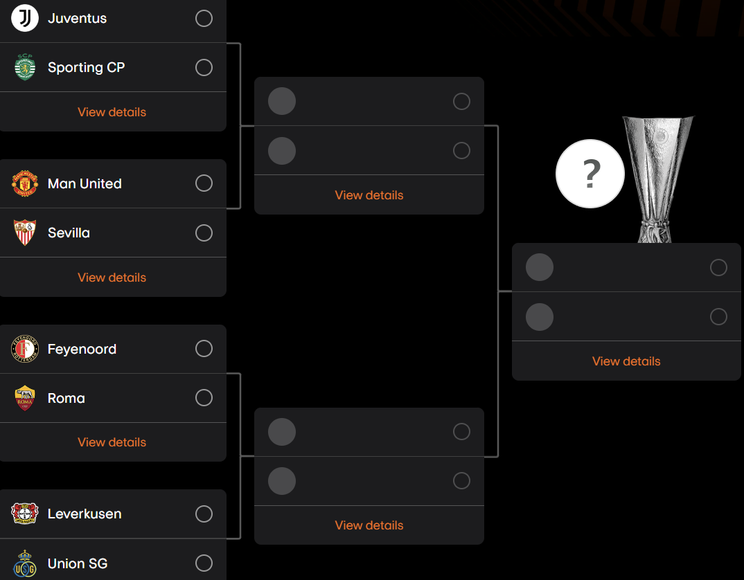 22/23시즌 UEFA 유로파리그 4강 준결승 자리 대진 추첨 결과