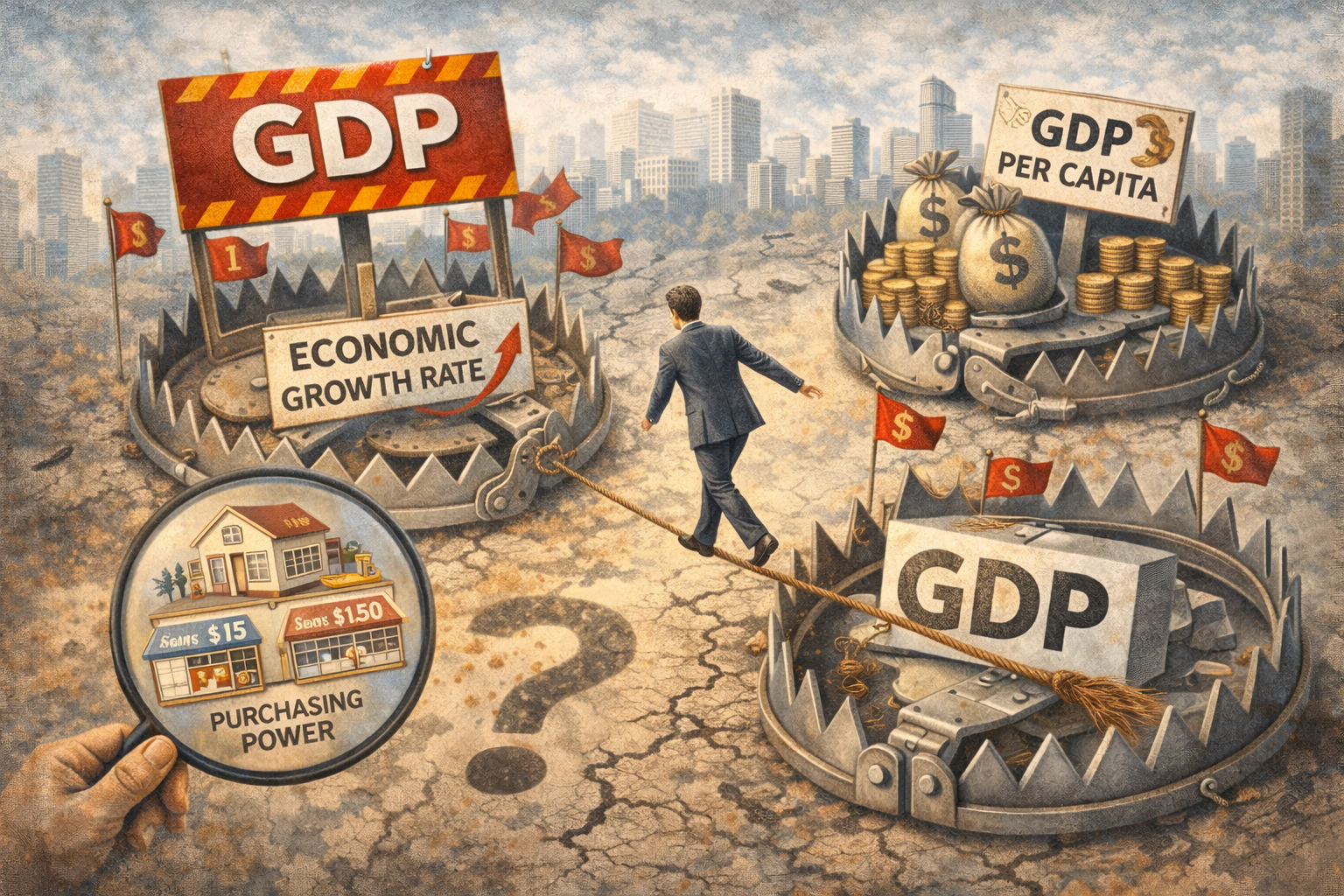 GDP 수치의 함정 (경제성장률, 1인당GDP, 구매력평가)