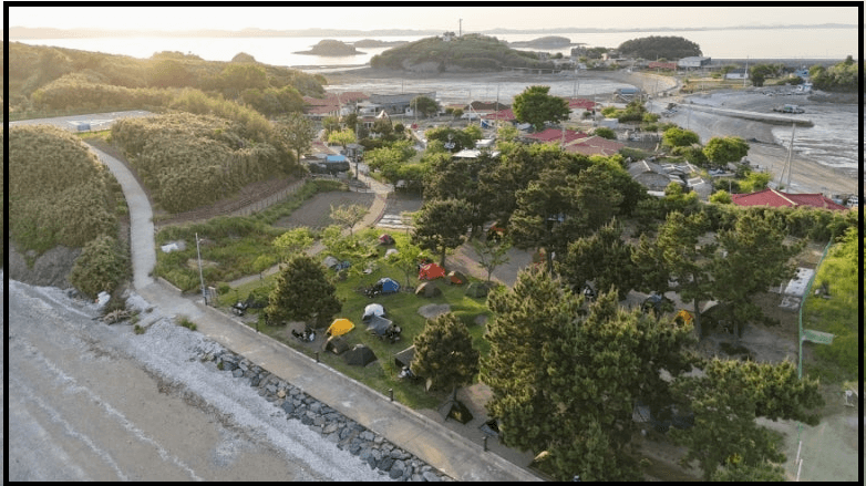 홍성 죽도 야영체험장 신청 절차와 주차장